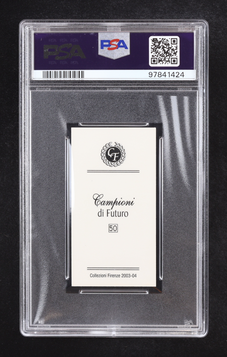 Rafael Nadal 2003 Campioni Di Futuro #50 (PSA 10) at PristineAuction.com Rafael Nadal 2003 Campioni Di Futuro #50 (PSA 10) at PristineAuction.com