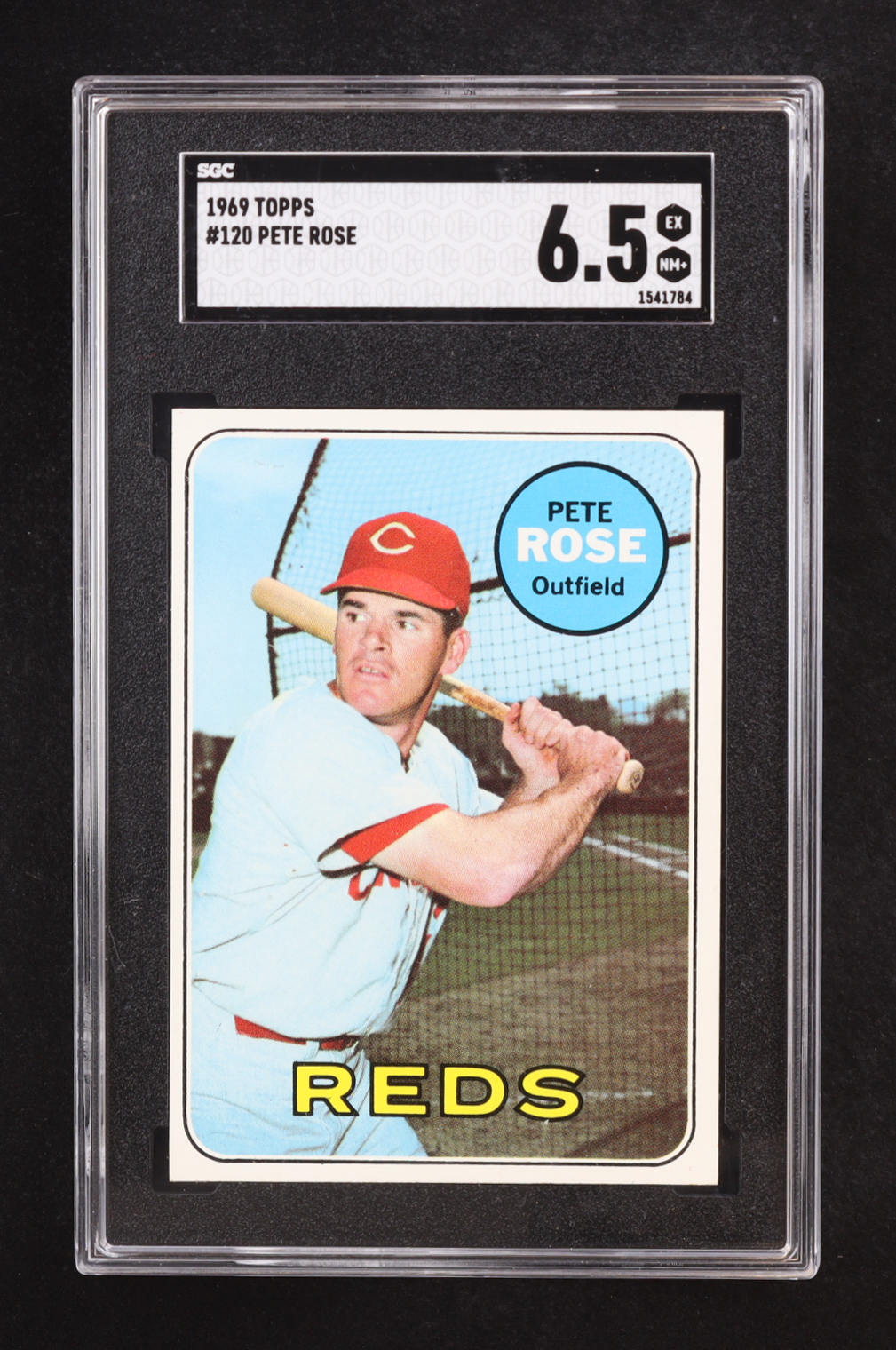 Pete Rose 1969 Topps #120 (SGC 6.5) at PristineAuction.com Pete Rose 1969 Topps #120 (SGC 6.5) at PristineAuction.com