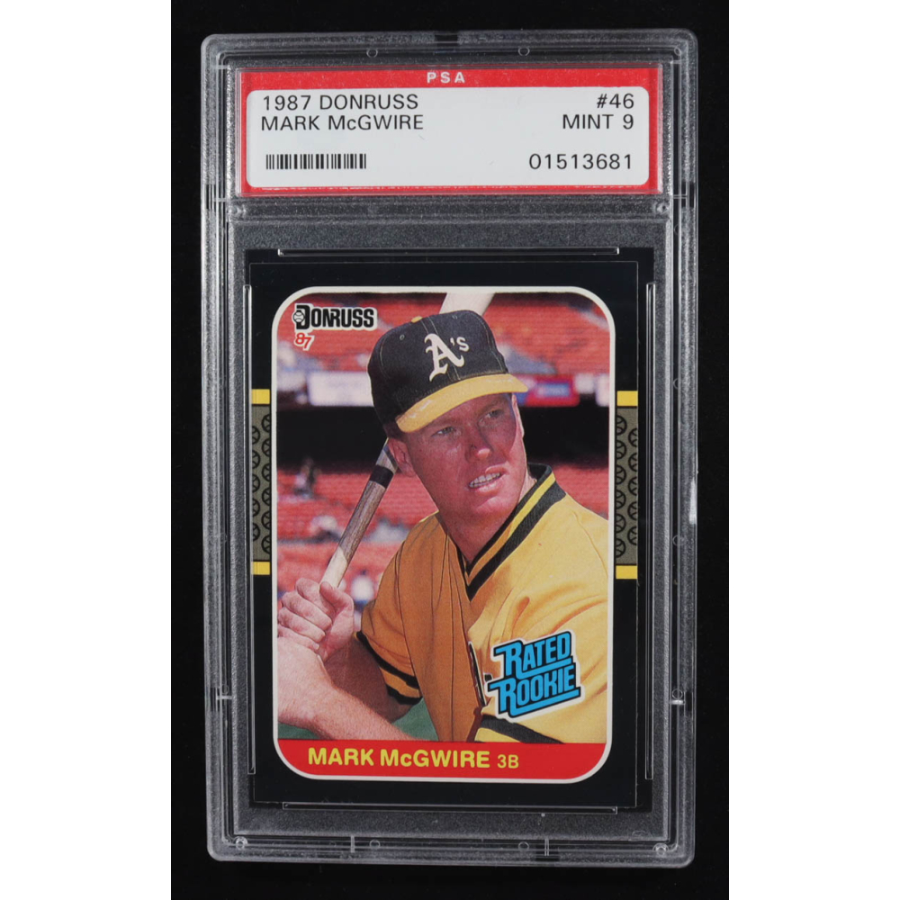 Mark McGwire 1987 Donruss #46 RC (PSA 9) at PristineAuction.com