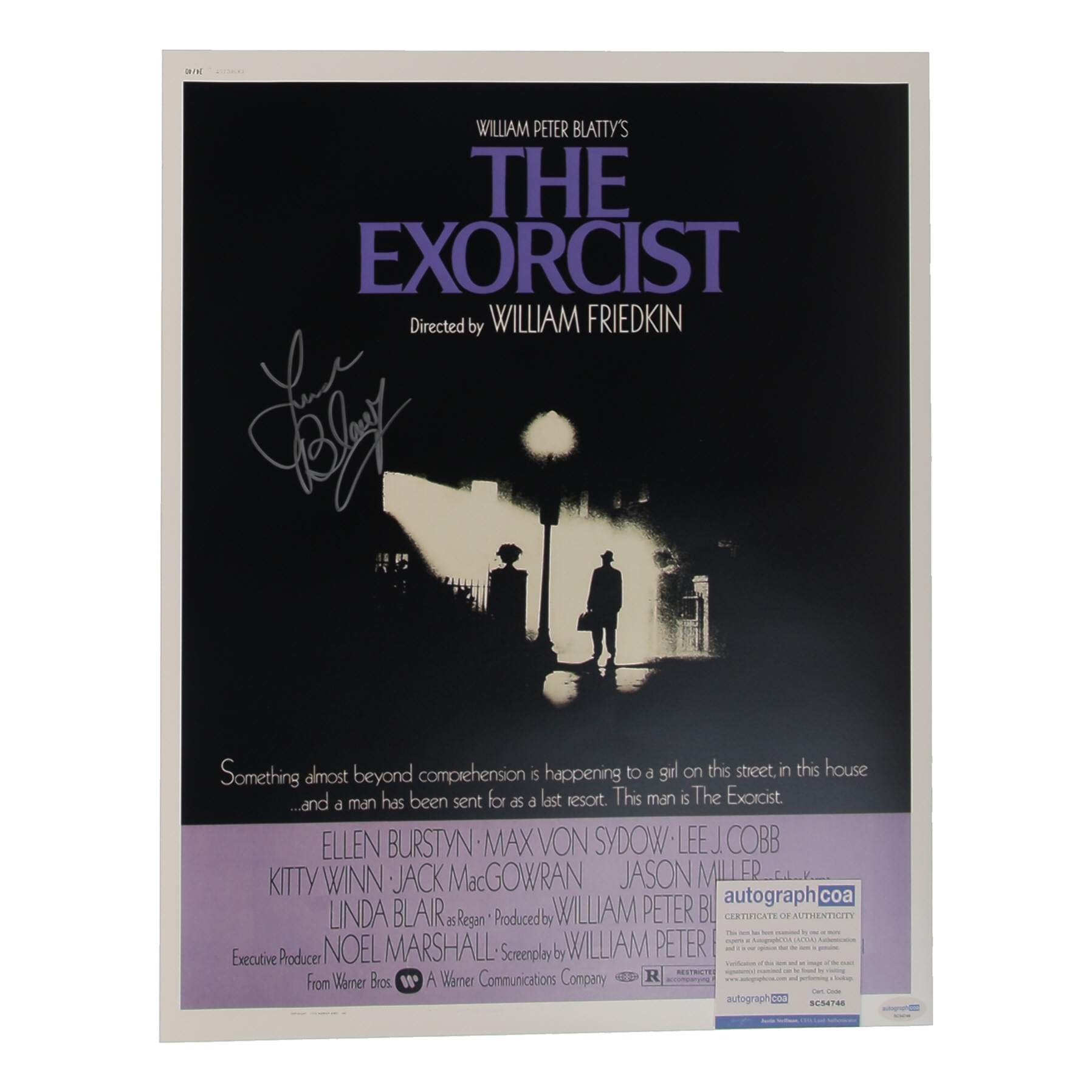 Linda Blair Signed "The Exorcist" 16x20 Poster (ACOA) at PristineAuction.com Linda Blair Signed "The Exorcist" 16x20 Poster (ACOA) at PristineAuction.com