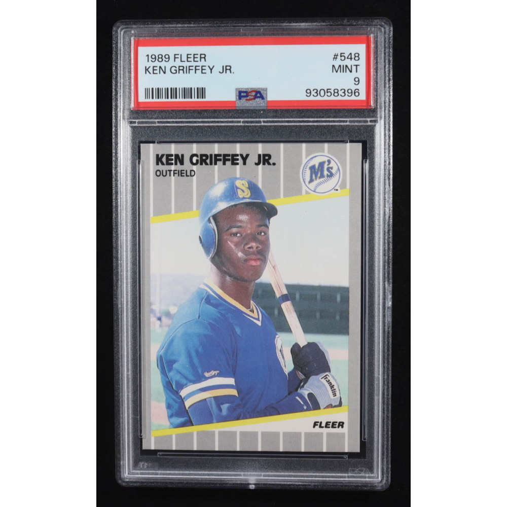 Ken Griffey Jr. 1989 Fleer #548 RC (PSA 9) at PristineAuction.com Ken Griffey Jr. 1989 Fleer #548 RC (PSA 9) at PristineAuction.com