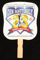 Don Mattingly Signed Yankees Retirement Day Hand Fan (Schulte) at PristineAuction.com