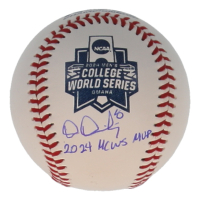 Dylan Drelling Signed 2024 NCAA Championship Baseball Inscribed "2024 MCWS MVP" (Beckett) at PristineAuction.com