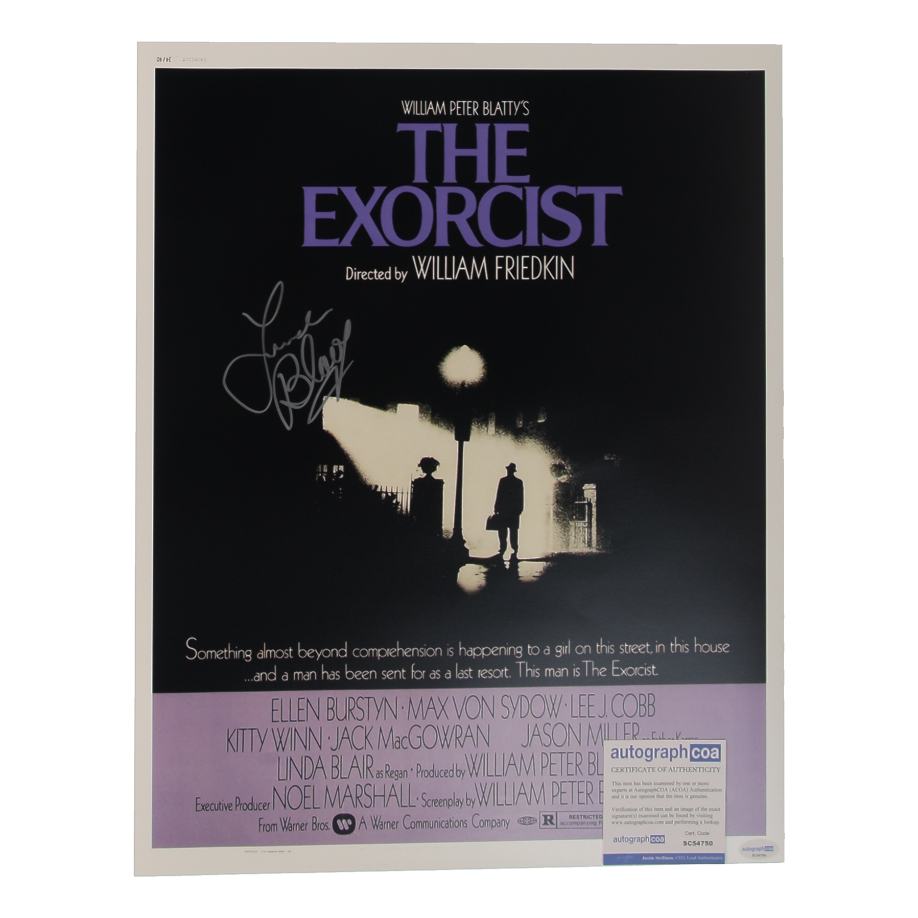 Linda Blair Signed "The Exorcist" 16x20 Poster (ACOA) at PristineAuction.com Linda Blair Signed "The Exorcist" 16x20 Poster (ACOA) at PristineAuction.com