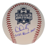 Dylan Drelling Signed 2024 NCAA Championship Baseball Inscribed "2024 MCWS MVP" (Beckett) at PristineAuction.com