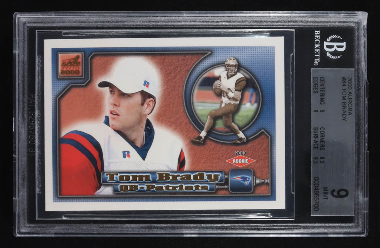 Tom Brady 2000 Aurora #84 RC (BGS 9) at PristineAuction.com Tom Brady 2000 Aurora #84 RC (BGS 9) at PristineAuction.com