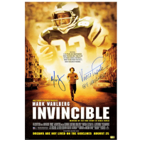 Mark Wahlberg & Vince Papale Signed "Invincible" 16x24 Movie Poster Inscribed "Be Invincible" (CA) at PristineAuction.com