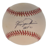 Ferguson "Fergie" Jenkins Signed ONL Baseball Inscribed "HOF 91" (JSA) at PristineAuction.com