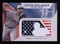 Justin Verlander 2017 Topps Independence Day MLB Logo Patch #IDMLJVE at PristineAuction.com