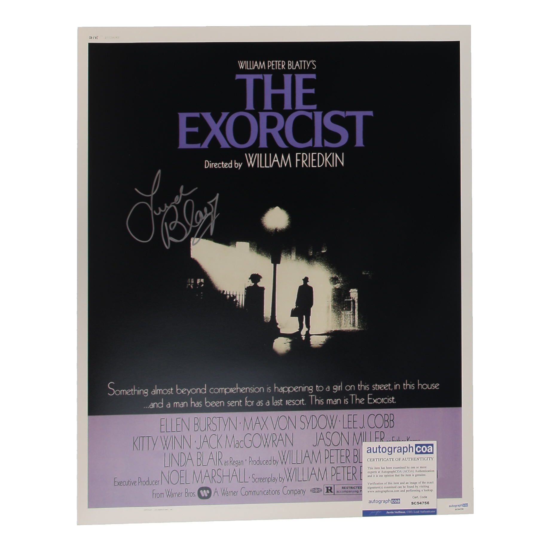Linda Blair Signed "The Exorcist" 16x20 Poster (ACOA) at PristineAuction.com Linda Blair Signed "The Exorcist" 16x20 Poster (ACOA) at PristineAuction.com