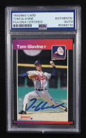 Tom Glavine Signed 2021 Topps Chrome Trading Card #381 (PSA | Autograph Grade PSA Authentic) at PristineAuction.com