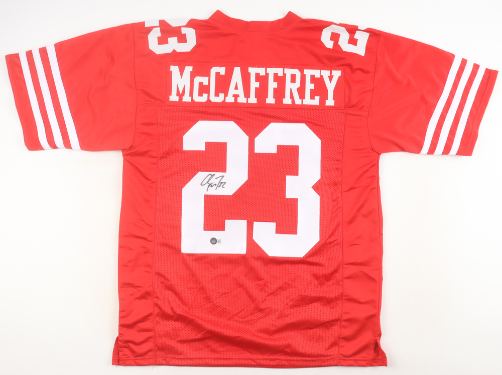 Christian McCaffrey Signed Jersey (Beckett) at PristineAuction.com Christian McCaffrey Signed Jersey (Beckett) at PristineAuction.com