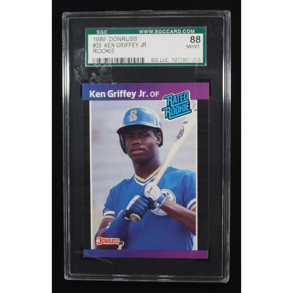 Ken Griffey Jr. 1989 Donruss #33 RR RC (SGC 8) at PristineAuction.com