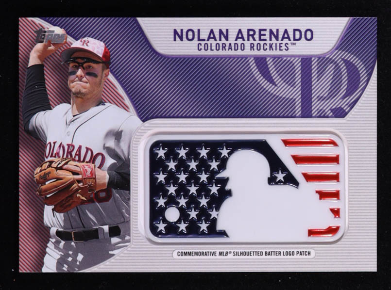 Nolan Arenado 2017 Topps Independence Day MLB Logo Patch #IDMLNA at PristineAuction.com Nolan Arenado 2017 Topps Independence Day MLB Logo Patch #IDMLNA at PristineAuction.com