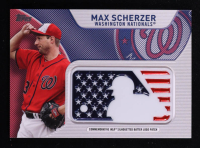 Max Scherzer 2017 Topps Independence Day MLB Logo Patch #IDMLMSC at PristineAuction.com