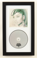 Ariana Grande Signed Custom Framed "Positions" CD Album Insert Display With Disc (PSA) at PristineAuction.com