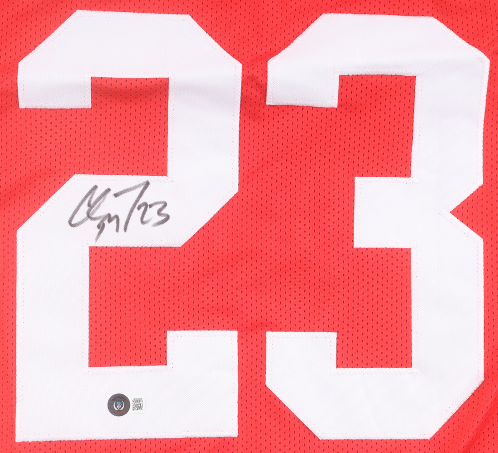 Christian McCaffrey Signed Jersey (Beckett) at PristineAuction.com Christian McCaffrey Signed Jersey (Beckett) at PristineAuction.com