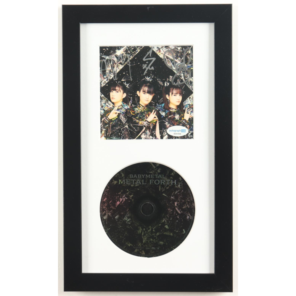 Babymetal Signed Custom Framed "Metal Forth" CD Album Insert Display (ACOA) at PristineAuction.com