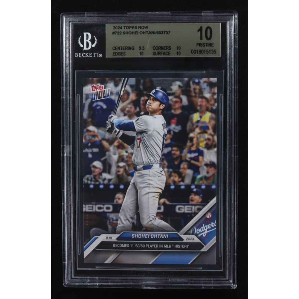 Shohei Ohtani 2024 Topps Now #722 (BGS 10) at PristineAuction.com