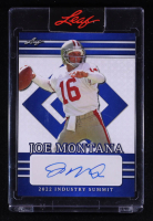 Joe Montana 2022 Leaf Industry Summit Autographs Blue #ISJM1 at PristineAuction.com