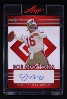 Joe Montana 2022 Leaf Industry Summit Autographs Red #ISJM1 at PristineAuction.com