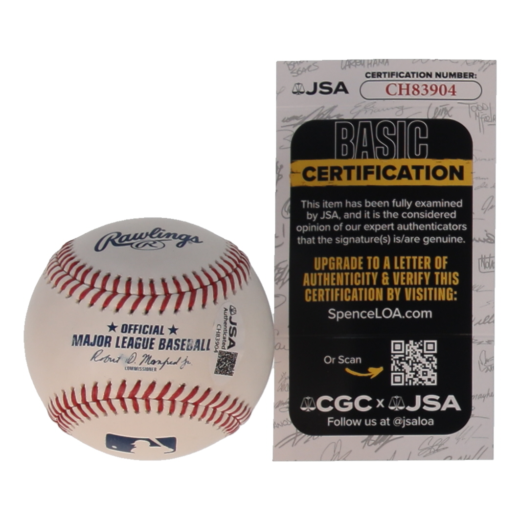Bill Mazeroski Signed OML Baseball with Multiple Career Stat Inscriptions (JSA) at PristineAuction.com Bill Mazeroski Signed OML Baseball with Multiple Career Stat Inscriptions (JSA) at PristineAuction.com