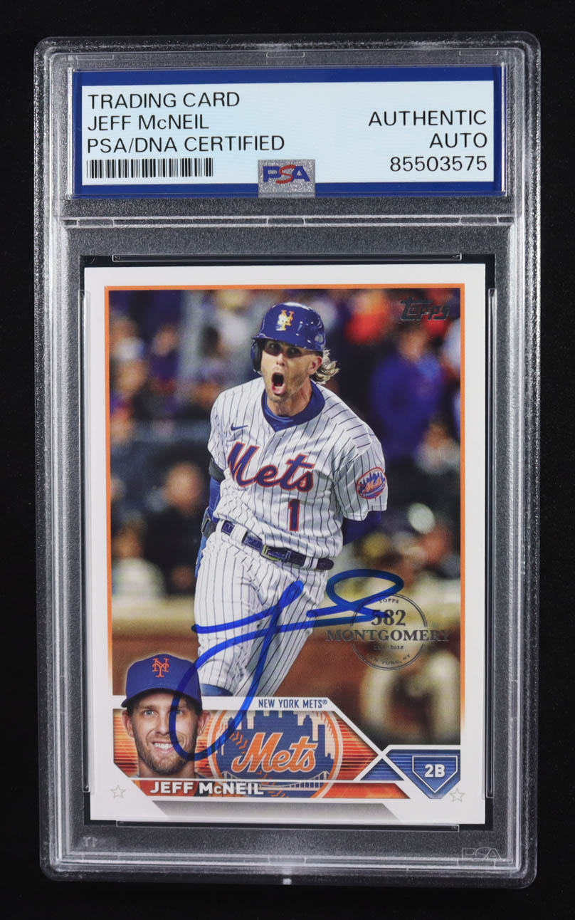 Jeff McNeil Signed 2020 Topps Chrome Trading Card Series Two #426 (PSA | Autograph Grade PSA Authentic) at PristineAuction.com Jeff McNeil Signed 2020 Topps Chrome Trading Card Series Two #426 (PSA | Autograph Grade PSA Authentic) at PristineAuction.com