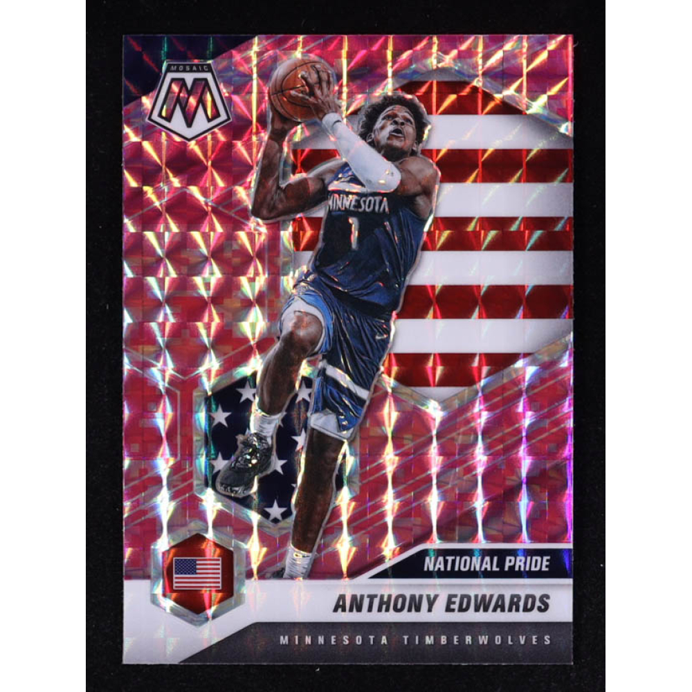 Anthony Edwards 2020-21 Panini Mosaic Mosaic Camo Pink #252 RC at PristineAuction.com