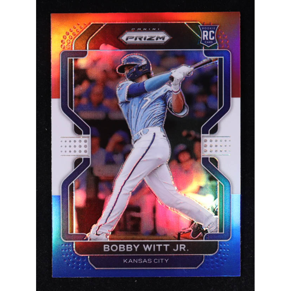 Bobby Witt Jr. 2022 Panini Prizm Prizms Red White and Blue #33 RC at PristineAuction.com