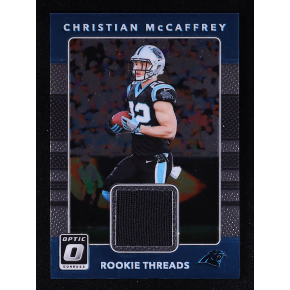 Christian McCaffrey 2017 Donruss Optic Rookie Threads #5 RC at PristineAuction.com