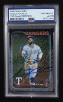 Adolis Garcia Signed 2024 Topps Series One #134 (PSA) at PristineAuction.com