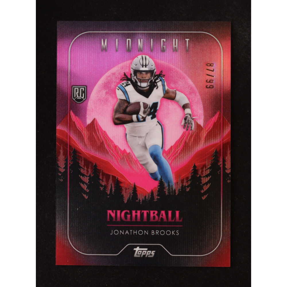Jonathon Brooks 2024 Topps Midnight NightBall Twilight #NB11 #87/99 RC at PristineAuction.com