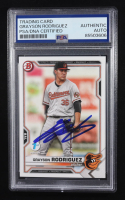 Grayson Rodriguez Signed 2021 Topps Trading Card 1st Edition #BD-136 RC (PSA | Autograph Grade PSA Authentic) at PristineAuction.com