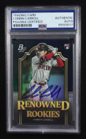 Corbin Carroll Signed 2023 Topps Trading Card Renowned Rookies #RR-7 RC (PSA | Autograph Grade PSA Authentic) at PristineAuction.com