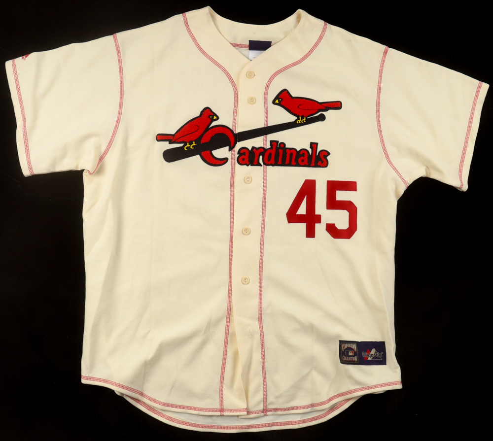 Bob GIbson Signed Cardinals Majestic Authentic Jersey (PSA) at PristineAuction.com Bob GIbson Signed Cardinals Majestic Authentic Jersey (PSA) at PristineAuction.com