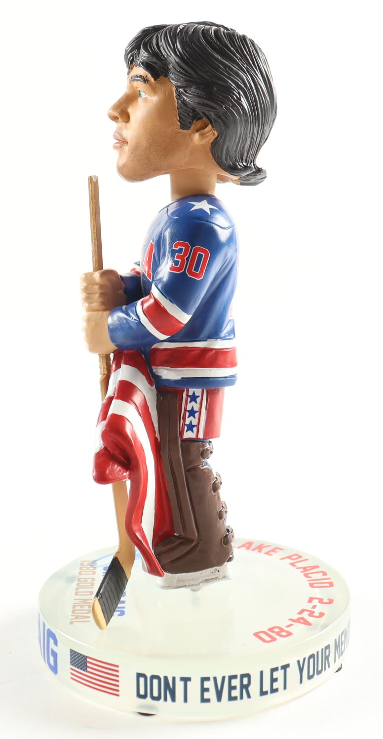 Jim Craig Signed Team USA 7" Vintage Ceramic Bobblehead (Craig) at PristineAuction.com Jim Craig Signed Team USA 7" Vintage Ceramic Bobblehead (Craig) at PristineAuction.com