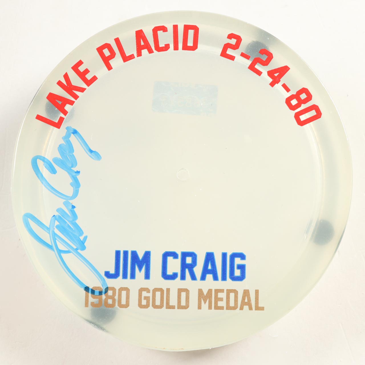 Jim Craig Signed Team USA 7" Vintage Ceramic Bobblehead (Craig) at PristineAuction.com Jim Craig Signed Team USA 7" Vintage Ceramic Bobblehead (Craig) at PristineAuction.com