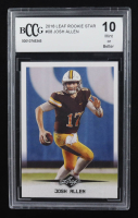 Josh Allen 2018 Leaf Rookie Star #08 RC (BCCG 10) at PristineAuction.com