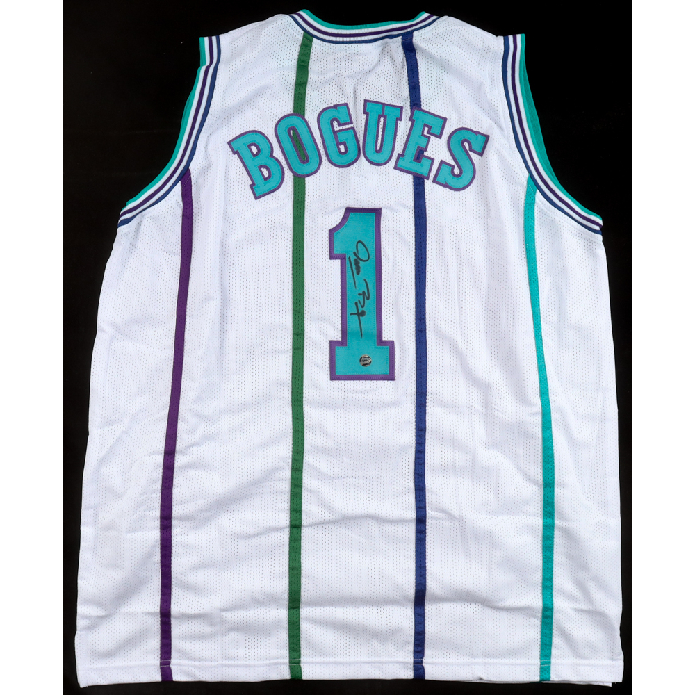 Muggsy Bogues Signed Jersey (AWM) at PristineAuction.com