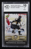 Sidney Crosby 2005-06 Upper Deck Phenomenal Beginnings #9 RC (BCCG 10) at PristineAuction.com
