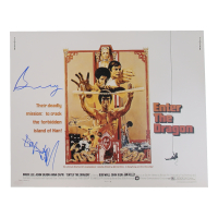 Bolo Yeung & Angela Mao Ying Signed "Enter the Dragon" 16x20 Poster (ACOA) at PristineAuction.com