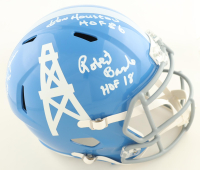 Warren Moon, Ken Houston, & Charlie Joiner Signed Oilers Full-Size Speed Helmet with Multiple Inscriptions (JSA) at PristineAuction.com