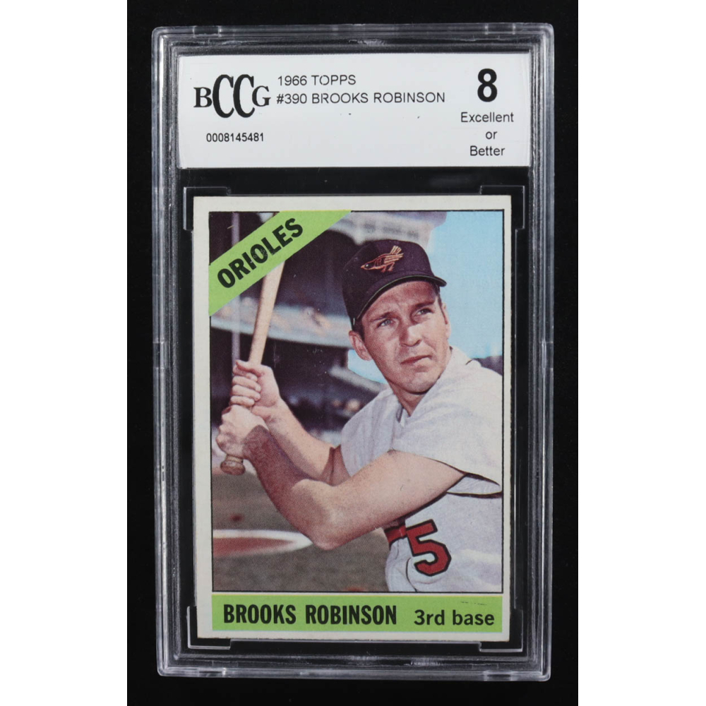 Brooks Robinson 1966 Topps #390 (BCCG 8) at PristineAuction.com