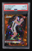 Caitlin Clark 2024 Panini Prizm WNBA Prizms Orange Ice #22 RC (PSA 8) at PristineAuction.com