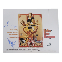 Bolo Yeung & Angela Mao Ying Signed "Enter the Dragon" 16x20 Poster (ACOA) at PristineAuction.com