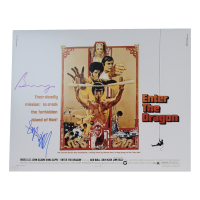 Bolo Yeung & Angela Mao Ying Signed "Enter the Dragon" 16x20 Poster (ACOA) at PristineAuction.com