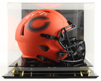 Brian Urlacher Signed Bears Full-Size Rave Alternate Speed Helmet with Display Case Inscribed "HOF 18" (Beckett) at PristineAuction.com