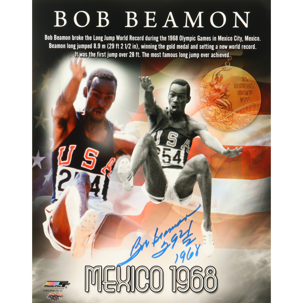 Bob Beamon Signed 11x14 Photo Inscribed "29 2 1/2" (Schulte) at PristineAuction.com