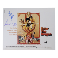 Bolo Yeung & Angela Mao Ying Signed "Enter the Dragon" 16x20 Poster (ACOA) at PristineAuction.com