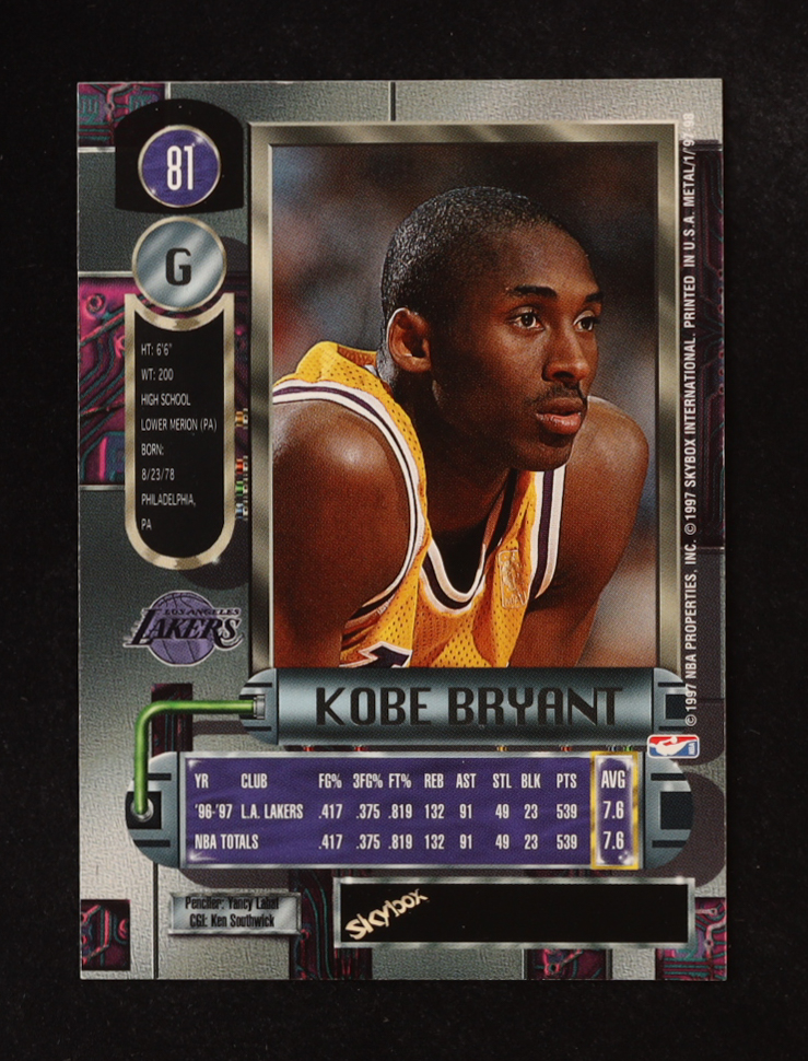 Kobe Bryant 1997-98 Metal Universe #81 at PristineAuction.com Kobe Bryant 1997-98 Metal Universe #81 at PristineAuction.com